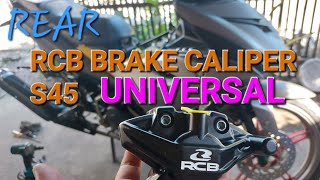 IINSTALLING RCB REAR BRAKE CALIPER  SNIPER 150 [upl. by Synn123]