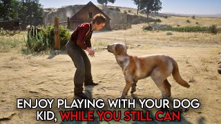 Poor Rufus the Dog its sad whats gonna happen in 4 years  Rdr2 [upl. by Namsu]