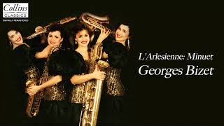 Georges Bizet  LArlesienne Minuet Arr for Saxophone Quartet [upl. by Yelac]