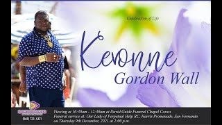 Celebrating the Life of Kevonne Gordon Wall [upl. by Knute]