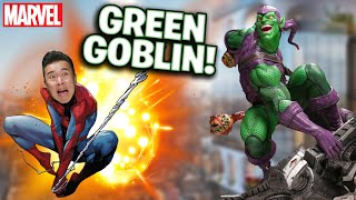 GREEN GOBLIN VS SPIDERMAN Marvel 1st Appearance  Custom Green Goblin Statue Review amp Unboxing [upl. by Laine]