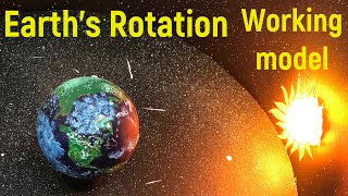 Earth rotation working model  Science project  diy science project  diyas funplay [upl. by Mcmaster169]