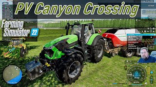 LS 22 PVCanyon Crossing  358 Mal ein paar ballen pressen [upl. by Otrebor]