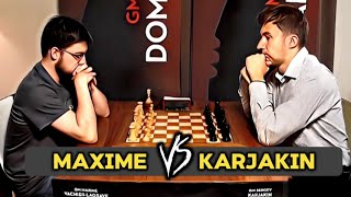 STRONG ATTACK  MVL VS KARJAKIN  BLITZ GAME [upl. by Pool]