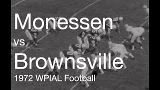 Monessen vs Brownsville WPIAL Football 1972 [upl. by Akihdar]