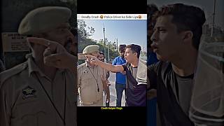 Deadly Crash 🤬 Police Ke Sath ho gya ladai🤬shorts bike rider police roadrage crash aalyan [upl. by Salis]