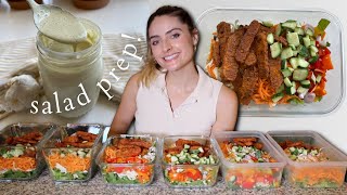 Meal Prep Salads for the Week Nutritarian Diet [upl. by Eceerehs637]