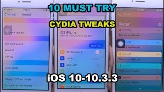 TOP MUST HAVE 10 CYDIA TWEAKS COMPATIBLE iOS 101033 [upl. by Rodmann250]