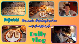 Daily Vlog  BeljaschiHefeteigtaschen mit Hackfleisch  Piroschki  Haushalt  Mamaalltag [upl. by Yramanna]