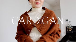 12 WAYS TO WEAR A CARDIGAN  How to style cardigans creative ways to style a cardigan [upl. by Adali59]