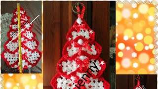 Albero di Natale Granny ad uncinettoCrochet Granny Christmas TreePom de Crăciun Bunicuță Croșetat [upl. by Reggi]