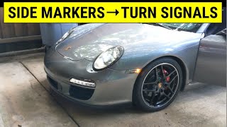 How To Turn Side Markers into Turn Signals on a Porsche 911 Boxster Cayman Foxwell NT530 Review [upl. by Adnorrehs100]