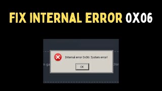 How To Fix Internal Error 0x06 System error On Windows 11 [upl. by Eiramalegna]