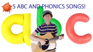 ABC Rock Song Plus 4 More ABC and Phonics Songs  Children Preschool Kindergarten [upl. by Andee]