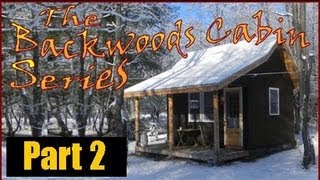 Backwoods cabin series My off grid cabin in winter [upl. by Ellennoj779]