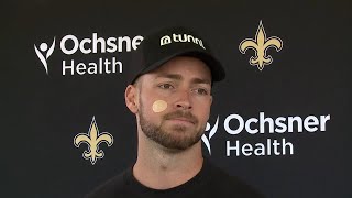 Saints QB Jake Haener speaks on Day 3 of training camp [upl. by Shawna]