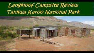 Langkloof Campsite review Tankwa National Park [upl. by Pernick]