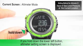 Setting Method for Altimeter  SENSOR MASTER [upl. by Zarger]