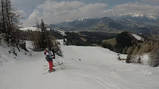 Kitzbuhel 2023  The Streif Hahnenkamm descent [upl. by Hisbe]