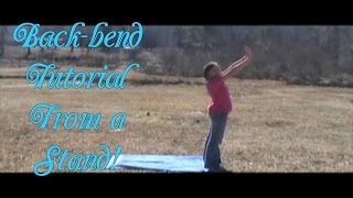 How To Do A Backbend From A Stand  Gymnastics Tutorial For Beginners [upl. by Brookes]