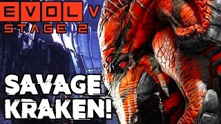 KING OF THE MONSTERS SAVAGE KRAKEN STAGE TWO Evolve Gameplay Walkthrough PC 1080p 60fps [upl. by Ahael]