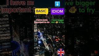 BASIC VS IDIOM in english youtubeshorts learnEnglish [upl. by Notniuqal]