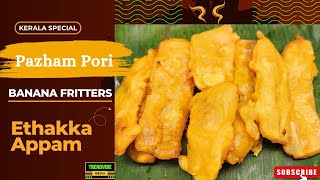 Crispy Pazham Pori  KeralaStyle Banana Fritters Recipe  Ethakka appam [upl. by Keyes468]