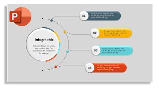 how to create 4 steps animated infographics in PowerPoint [upl. by Grussing118]