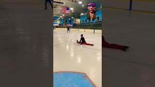 Corban did a split😲👏 iceskating skating snow hockey skate christmas music snowman singer [upl. by Shae]