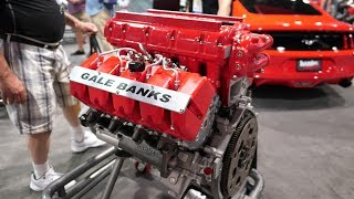 BANKS Power Booth at SEMA The number 1 in Diesel Truck Performance 4K [upl. by Aicirtak939]