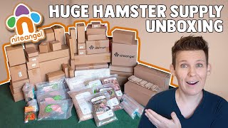 The Biggest Hamster Supply Unboxing [upl. by Arratal]