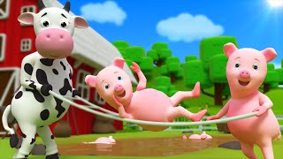 Five Little Piggies  Nursery Rhymes  Kids Songs by Farmees [upl. by Babette]