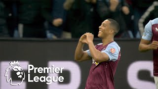 Youri Tielemans drills Aston Villa level against Liverpool  Premier League  NBC Sports [upl. by Rebmyt746]