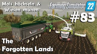 LS22 The Forgotten Lands 83 Mais häckseln amp Gras mähen lassen  Farming Simulator 22 [upl. by Katsuyama]