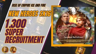 SX16 Heroes  Opening 1300 Super Recruitment Tickets  Will My Luck Finally get Better  Lets Go [upl. by Bernadette]