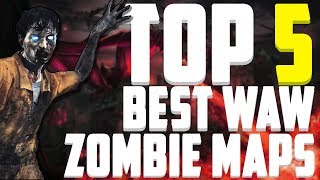 Top 5 quotCustom WaW Zombies Mapsquot quotCall of Duty WaW Zombies Gameplayquot [upl. by Serafine]