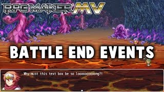 Battle End Events Plugin  RPG Maker MV [upl. by Stilla686]