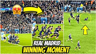 😍The moment Rudiger scored the final penalty to send Real Madrid into the semifinals [upl. by Eeladnerb42]