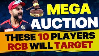 Mega Auction IPL 2025  RCBs Top Most Targeted Players to win IPL Title for 2025  RCB New Squad [upl. by Prudhoe]