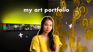 My IB ART Portfolio  Tips 🌟 Accepted Goldsmiths UAL [upl. by Nauquf]