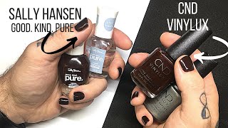 CND Vinylux vs Sally Hansen Good Kind Pure Battle of the Brands [upl. by Epner]