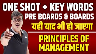 Principles of management Chapter 2  One shot Revision with all Key words Class 12 Business studies [upl. by Map]