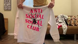 Anti Social Social Club SS20 quotBitterquot Hoodie UnboxingReview 3 Day Shipping [upl. by Schick]