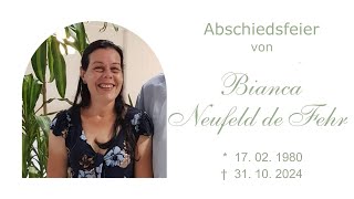 Abschiedsfeier Bianca Neufeld de Fehr [upl. by Adrianne687]