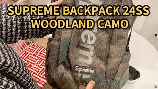 supreme 24ss backpack woodland camo 슈프림백팩 우드랜드카모 [upl. by Jessica991]