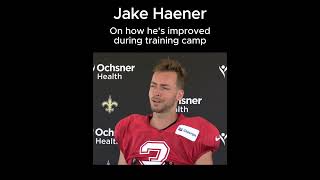 Saints QB Jake Haener on how hes improved [upl. by Fawne]