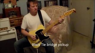 RC Pickups Black Tie amp Tall quotTquot Telecaster pickups [upl. by Novyaj407]