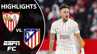 Lucas Ocampos late heroics seal win for Sevilla over Atletico Madrid  LaLiga Highlights  ESPN FC [upl. by Wie]