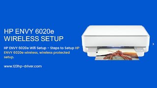 HP Envy 6020e setup  wireless setup  Ink cartridge Install  USB connection [upl. by Sivahc573]