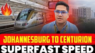 Johannesburg to Centurion via GouTrain  Johannesburg city explorer  India Tour of South africa [upl. by Vitoria]